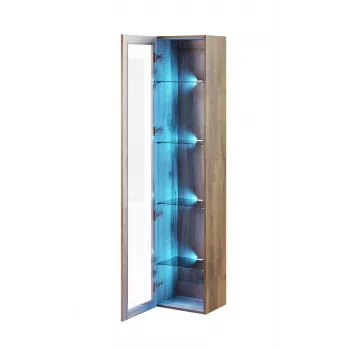 Vetrina Cama Meble VIGO 180 — vetrina a parete, 1800×400×300 mm, rovere Wotan