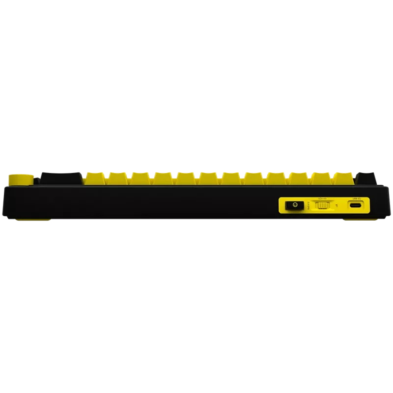 Tastiera da gaming meccanica LORGAR KBP70MW 65% nero giallo layout EN