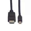 Cavo video ROLINE - Mini DisplayPort (M) a HDMI (M)