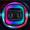 Altoparlante portatile MANTA SPK0601B100, 100 W, Bluetooth, karaoke, microfono wireless, batteria ricaricabile, equalizzatore, illuminazione disco