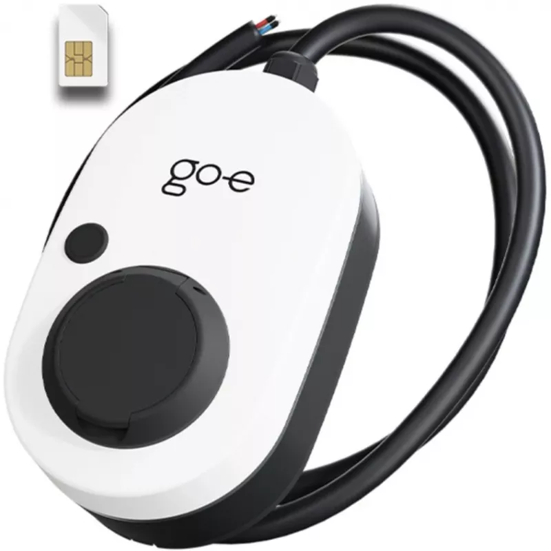 Charger Gemini 2.0, 22 kW (32A trifase), wallbox bianco/nero, senza cavo, 4G/LTE