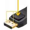 Goobay cavo DISPLAYPORT 1.4, 5M, 32,4 GBit/s, 8K@60Hz/4K@240Hz