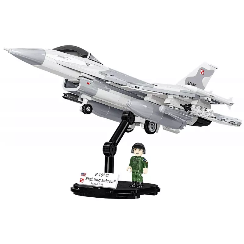 Set da costruzione Cobi F-16C Fighting Falcon – 463 pezzi, kit modello in scala