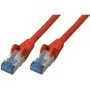 Cavo di rete S/CONN Cat6a 0,25 m rosso S/FTP