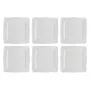 Piatto quadrato da portata LA PORCELLANA BIANCA Florentina White 26,5 cm — set da 6