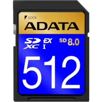 Scheda di memoria ADATA SDXC Premier Extreme SD8.0 512 GB — SD Express, UHS-I U3, Class 10, V30