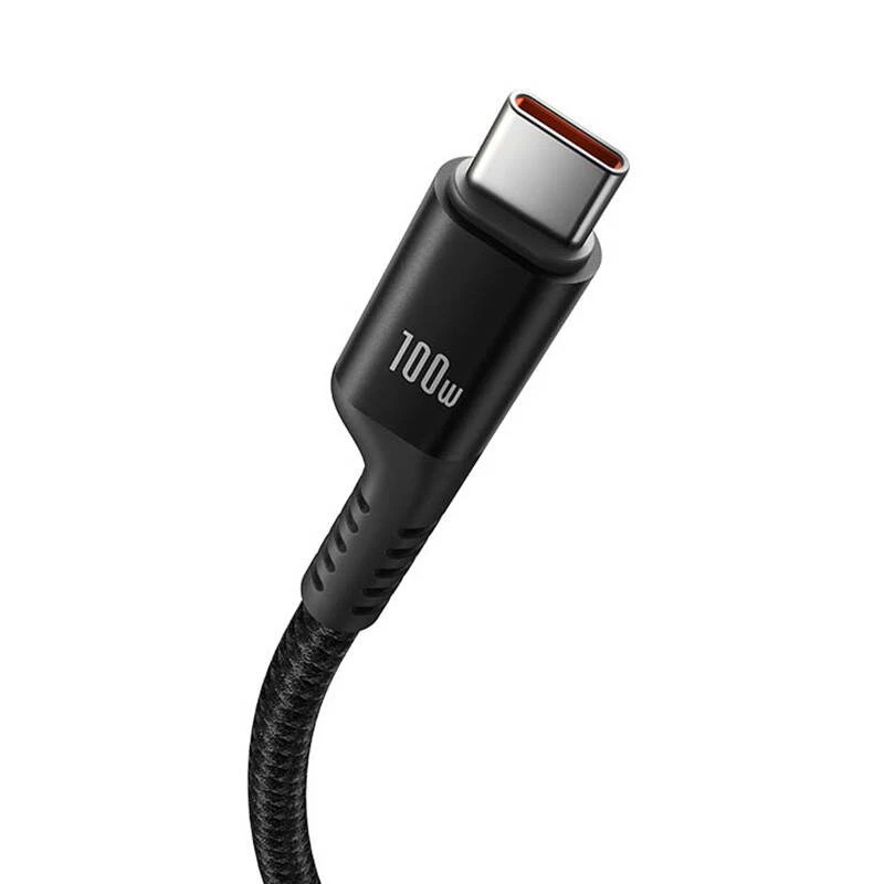 Cavo di ricarica rapida Baseus Fish-Eye USB-C a USB-C 1 m 100 W nero