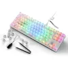 Crystal Shark, Tastiera gaming bianco, layout DE, KTT
