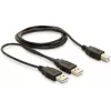 Cavo USB DeLOCK USB-B/USB-A 1 m nero