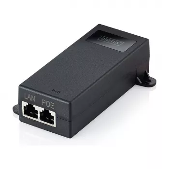Injector PoE++ DIGITUS DN-95104-1 — Gigabit Ethernet 802.3bt, 60 W, 55 V, 100 m, nero