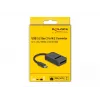 Convertitore combo DeLOCK per M.2 NVMe PCIe SATA SSD USB Type-C 10 Gbit/s
