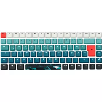 Tastiera Sharkoon SKILLER SGK50 S3 Design Bundle D1 grigio-verde rossa — tastiera gaming con filo, layout compatto