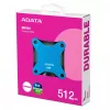SSD esterno ADATA SD620 512 GB, USB 3.2 Gen 2 Micro-USB B, blu, custodia in silicone, antishock