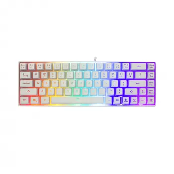 Tastiera White Shark RONIN bianca USB QWERTY 68 tasti LED