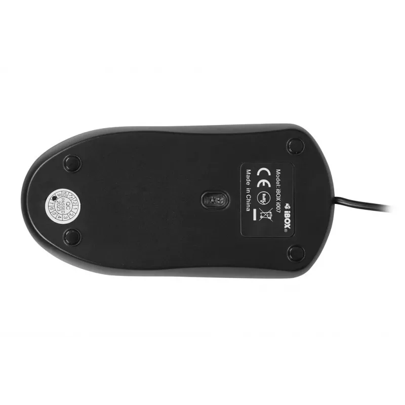 iBOX i007 mouse ottico con filo, nero