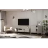 KAMARO 2D comodino stretto, colore cashmere