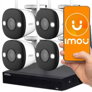 Telecamera di sorveglianza IMOU Zestaw Wi-Fi KIT NVR1104HSW-S2 4-F22FE