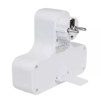 Ciabatta 4 prese con interruttore MACLEAN MCE224 F — presa multipla 4 vie con interruttore singolo