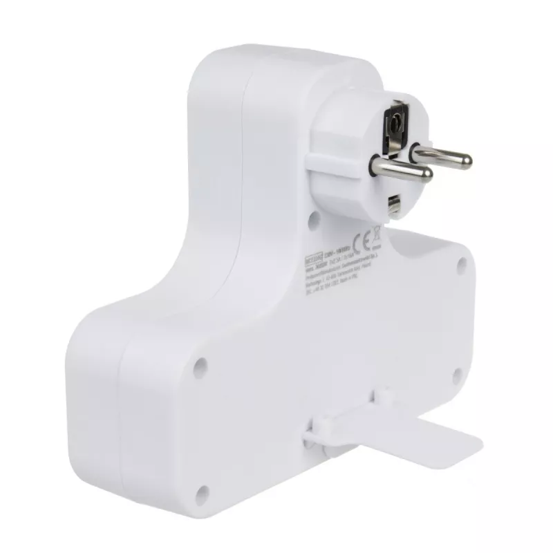 Ciabatta 4 prese con interruttore MACLEAN MCE224 F — presa multipla 4 vie con interruttore singolo
