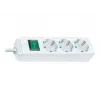 Ciabatta Brennenstuhl Eco-Line con interruttore [3 prese, bianco, 5 m]