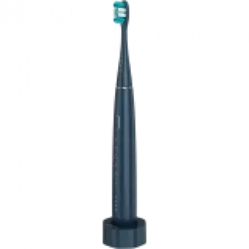 Spazzolino elettrico wireless, blu navy, 3 testine, 1400mAh, funzione: delicato, pulizia, massaggio, bianco, scrub