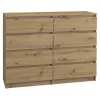 Cassettiera Topeshop M8 120 ARTISAN rovere 8 cassetti