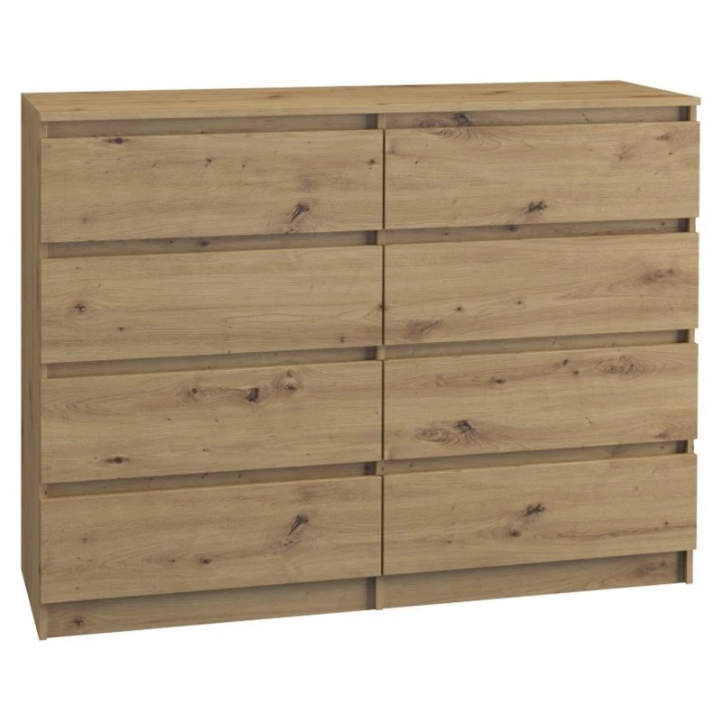 Cassettiera Topeshop M8 120 ARTISAN rovere 8 cassetti
