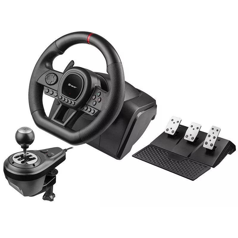 Volante Tracer SimRacer Manual Gearbox 6in1 con pedali e cambio, PC/PS4/PS3/Xbox One/Xbox 360/Switch