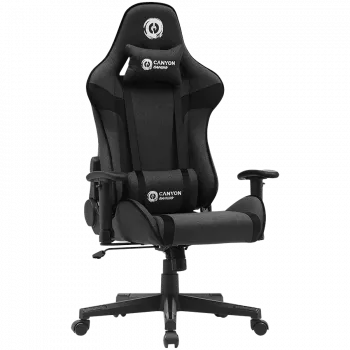 Canyon FCH01 - Crest - sedia gaming con rivestimento in tessuto - grigio
