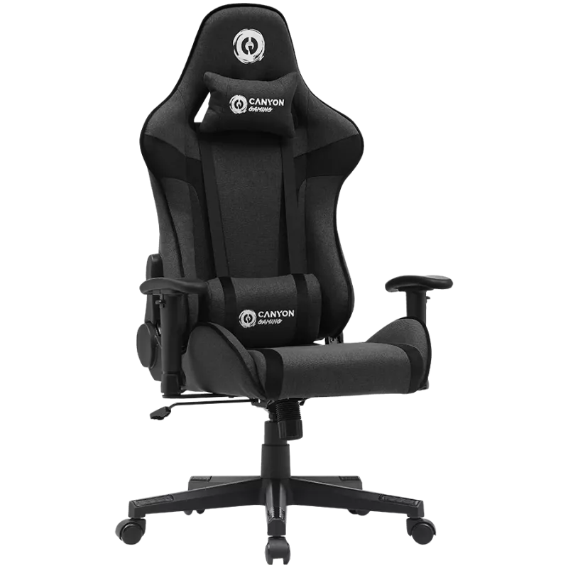 Canyon FCH01 - Crest - sedia gaming con rivestimento in tessuto - grigio