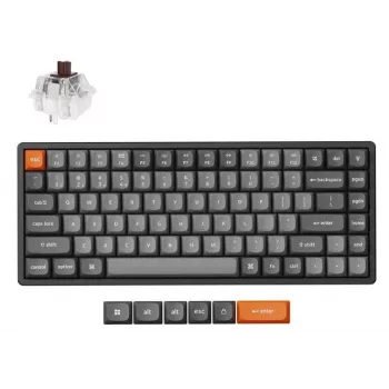 Tastiera Keychron K2 Max universale RF wireless QWERTY inglese nero grigio 75% meccanica