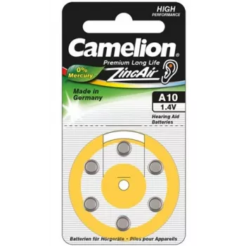 Pile a bottone CAMELION A10 / DA10 / ZL10 zinco-aria – 6 pz.