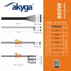 Alimentatore ATX Akyga AK-C2-800 Classic 800 W, semimodulare, PFC attivo, ventola 120 mm