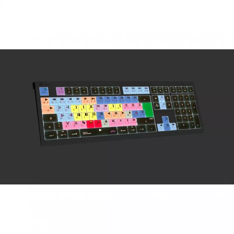 Logickeyboard Avid Media Composer tastiera ASTRA 2 retroilluminata Mac francese (LKB-MCOM4-A2M-FR)