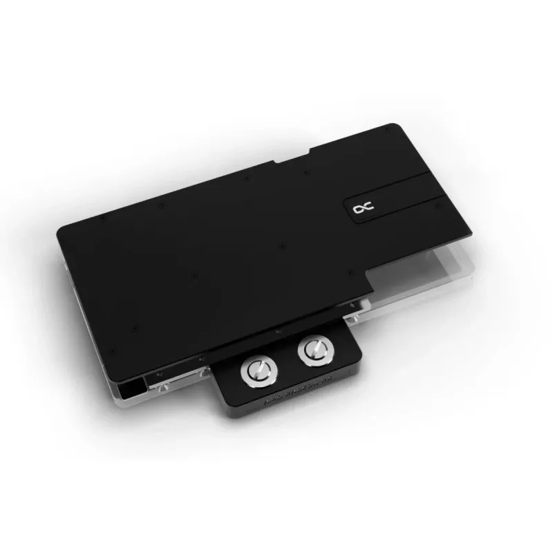 Alphacool Core RX 9070 XT Aorus Elite waterblock per GPU con backplate, trasparente/cromato (14780)