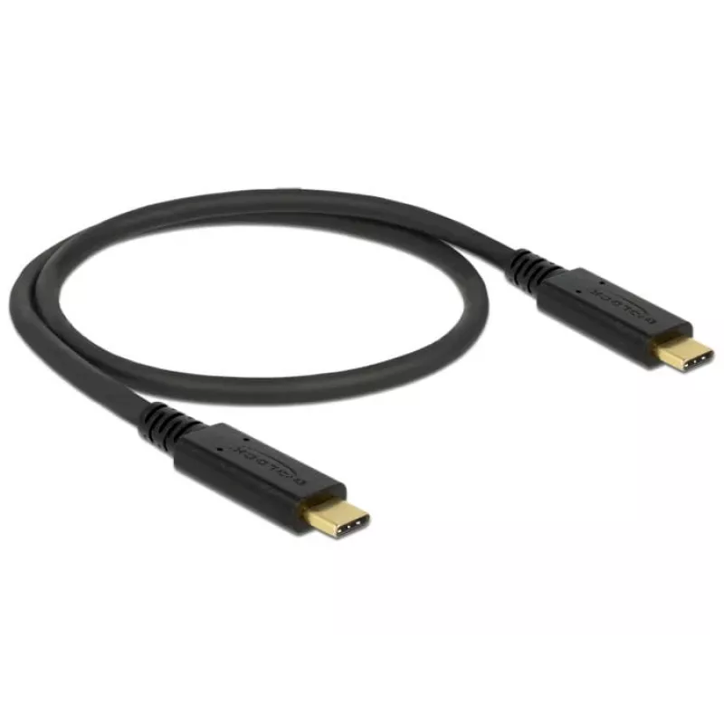 Cavo USB DeLOCK 83042 USB 3.2 Gen 2 0,5 m USB C nero