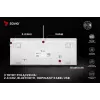 Tastiera gaming Savio Phenix WHITE GAT RED PUD con filo wireless USB Bluetooth RGB LED