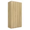 Armadio Top E Shop SD-90 SON KPL, struttura color rovere, 7 ripiani, 2 ante