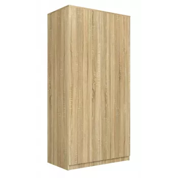Armadio Top E Shop SD-90 SON KPL, struttura color rovere, 7 ripiani, 2 ante