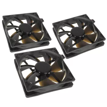 Ventola per case NoiseBlocker BlackSilentPro PLPS 120 mm, 1500 U/min, 100 m³/h, 4,5 V, nero