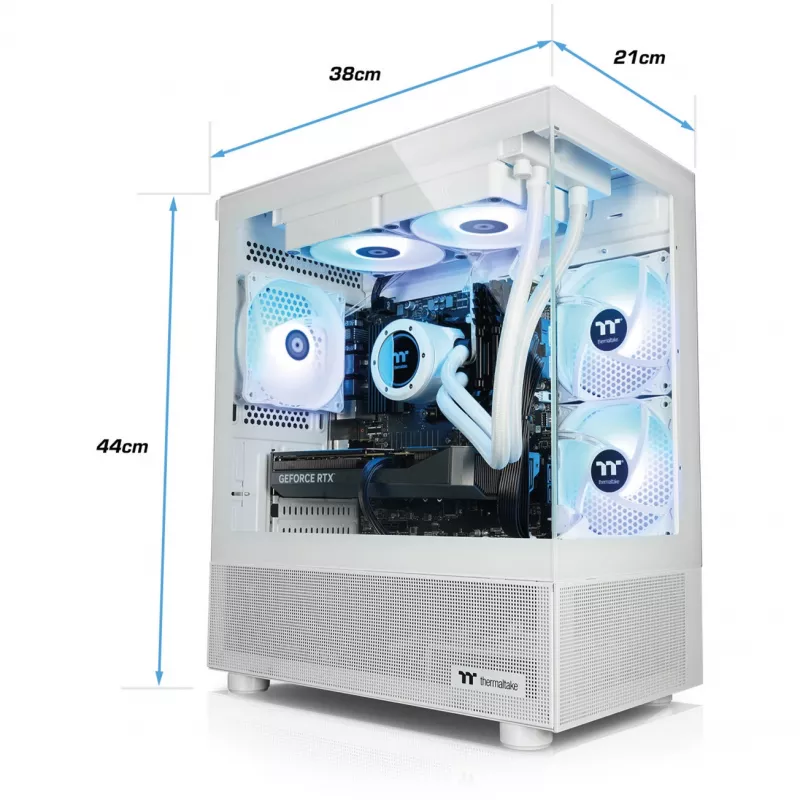 Thermaltake FTW V170A 5070 Elite Snow bianco/trasparente Windows 11 Home