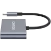 Hub USB-C 3-in-1 CANYON DS-3 grigio scuro – USB-C a USB-A + HDMI + pass-through PD