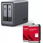 UGREEN NASync DXP2800 sistema NAS 2 vani con 2 × Western Digital 8TB WD80EFPX