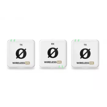 RØDE Wireless ME Dual bianco - sistema microfonico wireless compatto con due trasmettitori per registrazioni a due canali