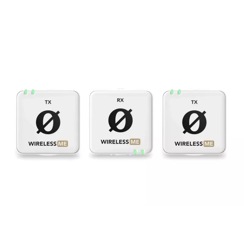RØDE Wireless ME Dual bianco - sistema microfonico wireless compatto con due trasmettitori per registrazioni a due canali