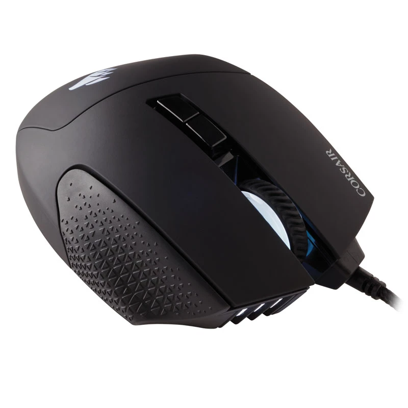 Mouse da gaming Corsair Scimitar RGB Elite, ottico, con filo, 17 tasti, 18000 dpi, nero