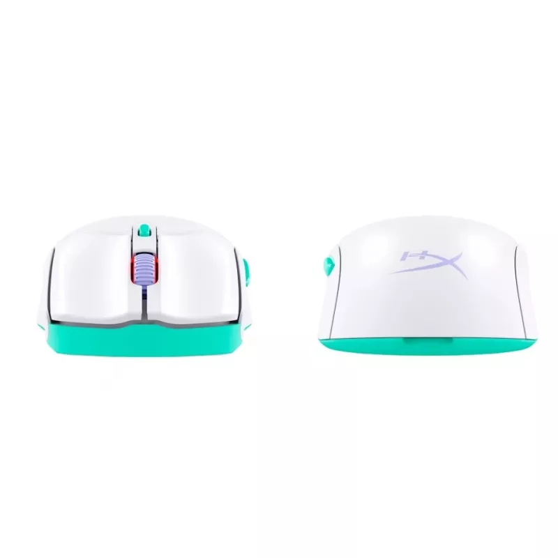 HyperX Pulsefire Haste 2 Core Wls - mouse da gaming (Wht/Grn/Pur)