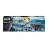 Modello in plastica German Submarine T.IX C/40 1/144