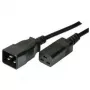 Cavo ShiverPeaks C19/C20 M/F 5 m nero connettore femmina C20