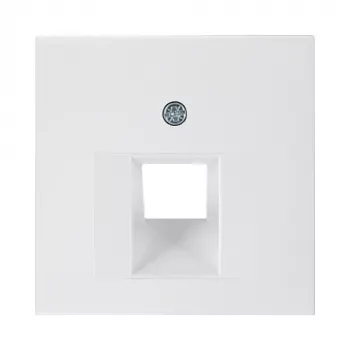 Berker 14078989 placca centrale per presa dati UAE, bianco polare lucido